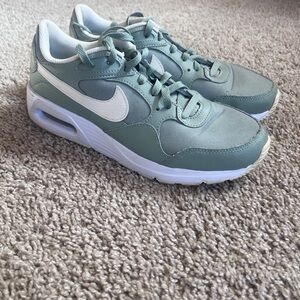 Nike Mint Green and White Air Max Sneakers